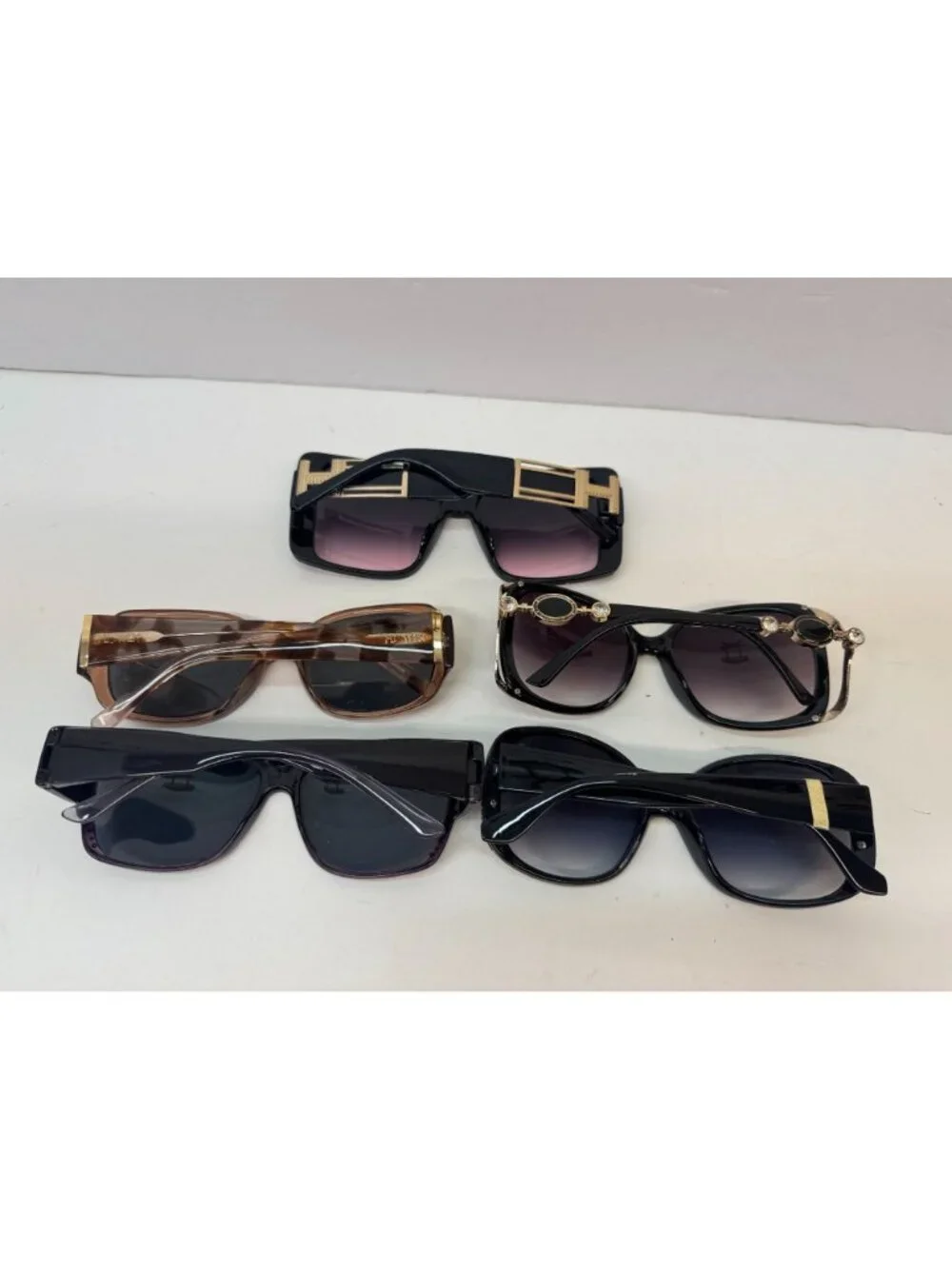 Womans Fashion Sunglasses Lot 5 Big Rims  VTG.